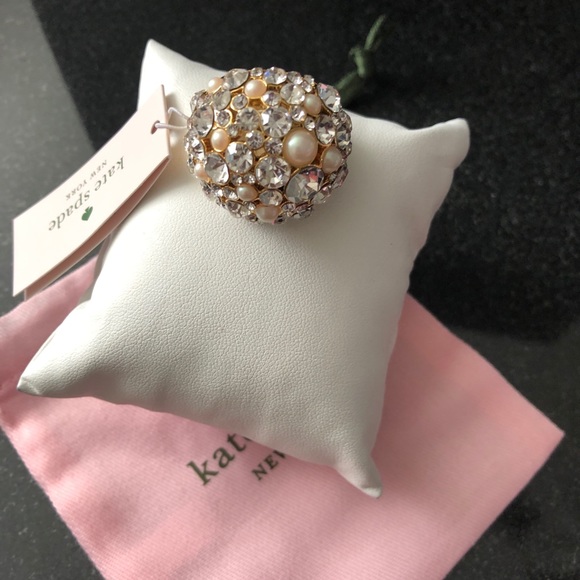 kate spade Jewelry - Kate Spade Pick a Pearl Cocktail Ring Sz 7
